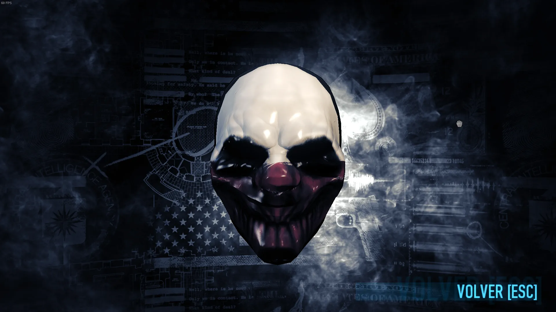 wolf mask template payday