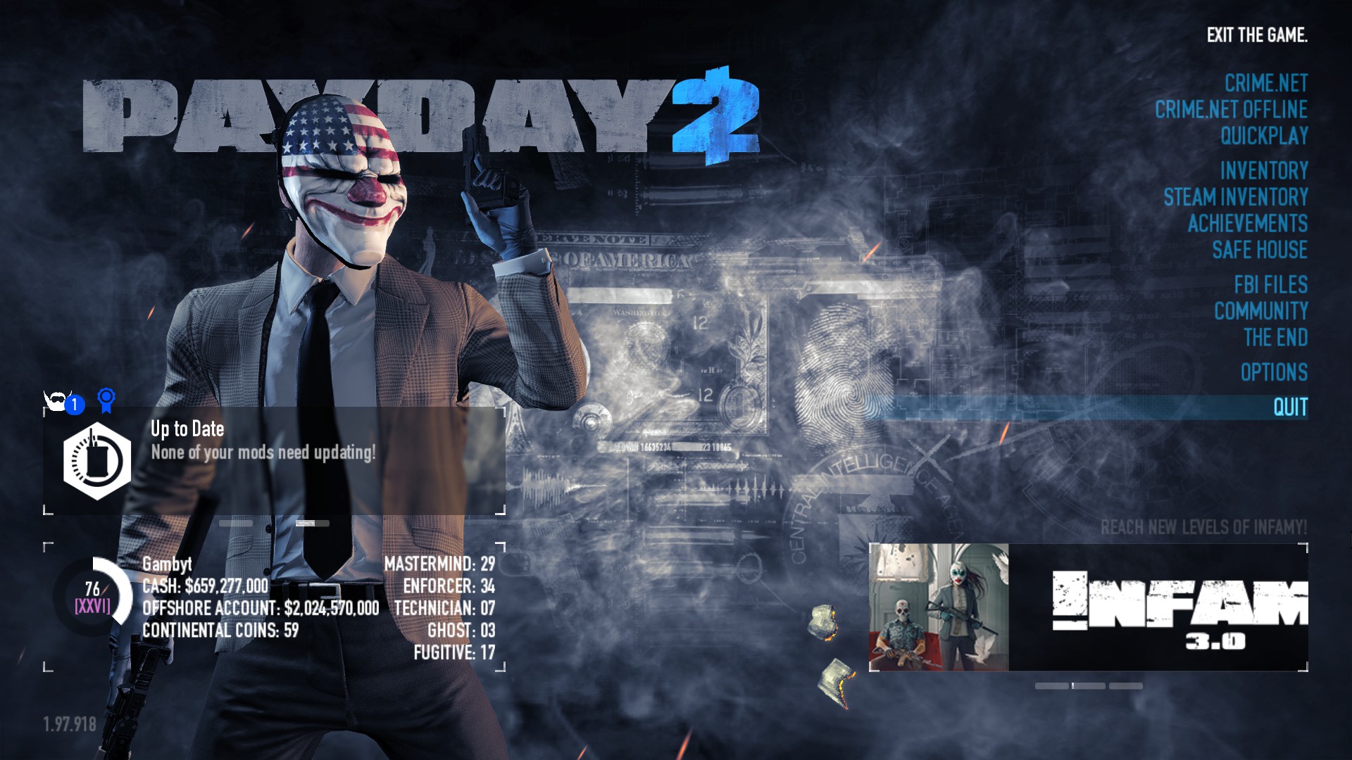 Sleeping Dogs - Benny The Manager [LAS] - PAYDAY 2 Mods - ModWorkshop