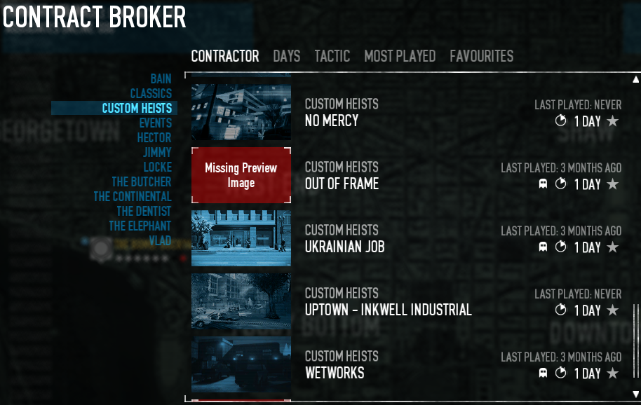 Mute Heist Contractors in Menu - PAYDAY 3 Mods - ModWorkshop