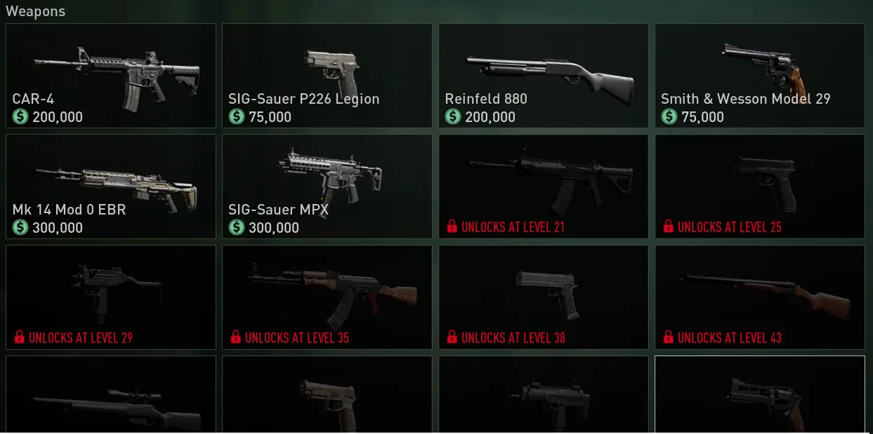 All weapons in Payday 3 and how to unlock them