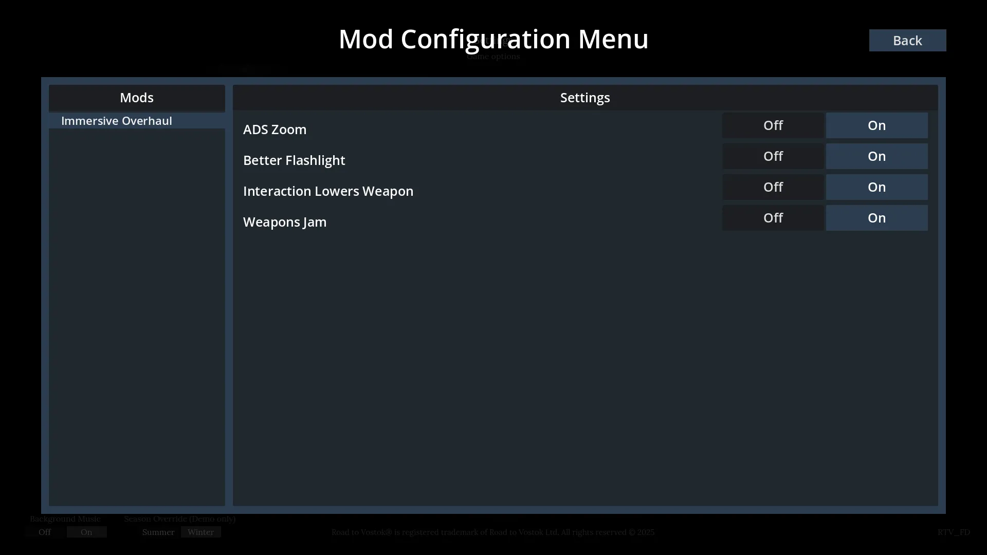 Mod Settings