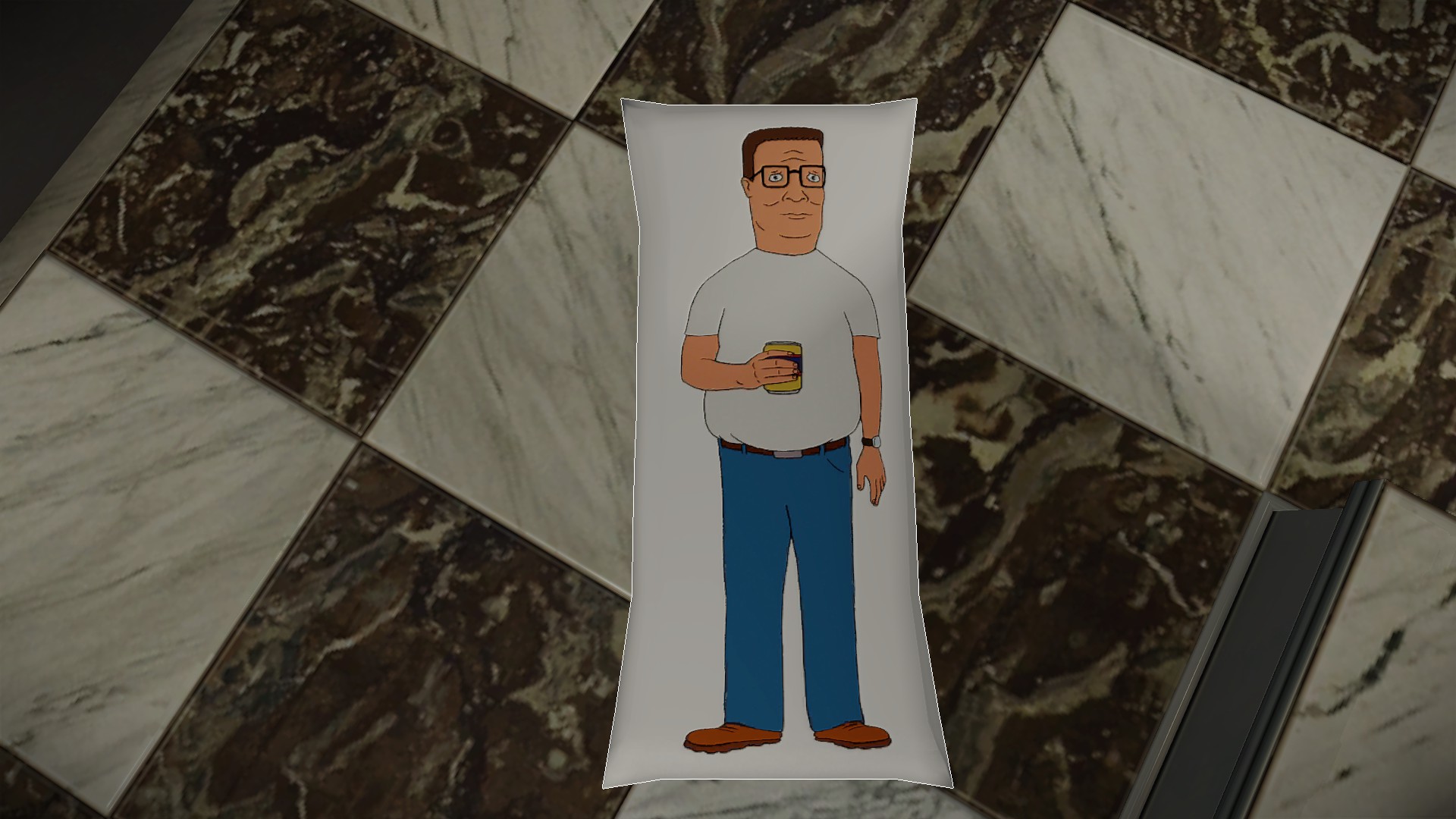 Hank hill body pillow