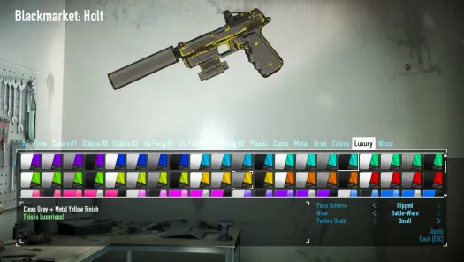 Extra Luxurious Weapon Colors 2 - PAYDAY 2 Mods - ModWorkshop