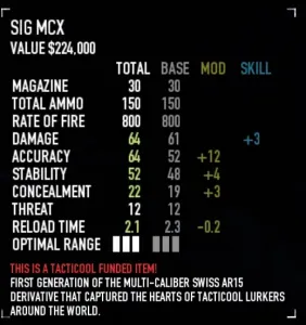 SIG MCX Gen 1 - PAYDAY 2 Mods - ModWorkshop