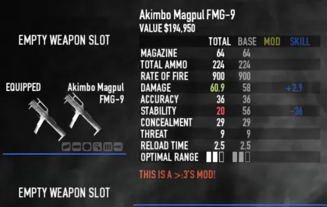 Akimbo Magpul FMG-9 - PAYDAY 2 Mods - ModWorkshop