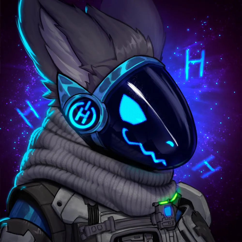 blue protogen head by RedIn -- Fur Affinity [dot] net